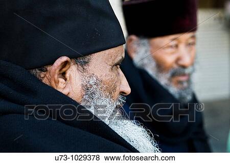 Ethiopian Orthodox priests in the holy city of Jerusalem. View Large Photo Image Stock Photo - Ethiopian Orthodox priests in the holy city of Jerusalem.. Fotosearch