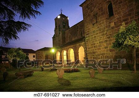 Stock Photo - Etxalar church. Navarra, Spain. Fotosearch