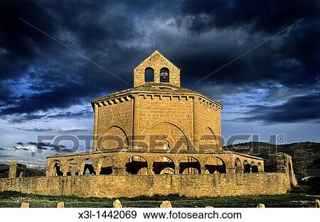 Stock Photo - Eunate church Navarra Spain. Fotosearch