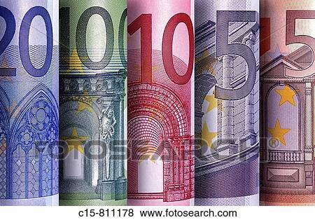 Euro banknotes View Large Photo Image Stock Photo - Euro banknotes. Fotosearch