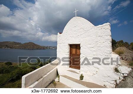 europe, greece, dodecanese, patmos island, church View Large Photo Image Stock Image - europe, greece, dodecanese, patmos island, church. Fotosearch