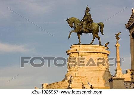 Stock Photo - europe, italy, lazio, rome, piazza venezia, the vittoriano, monument to the king vittorio emanuele II. Fotosearch