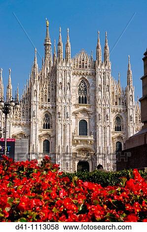 Stock Photo - Europe, Italy, Lombardy, milan cathedral. Fotosearch