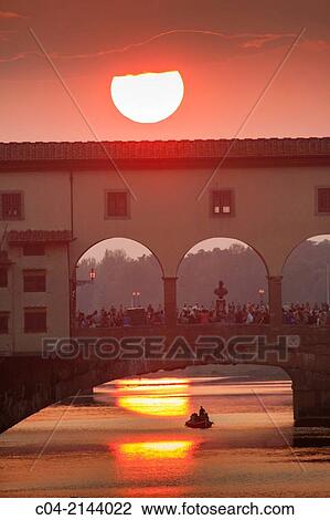 Europe, Italy, Tuscany, Florence, Ponte Vecchio at sunset and Arno river. View Large Photo Image Stock Image - Europe, Italy, Tuscany, Florence, Ponte Vecchio at sunset and Arno river.. Fotosearch