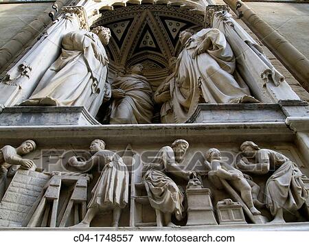 europe, italy, tuscany, florence, Orsanmichele church, statue outside View Large Photo Image Stock Photo - europe, italy, tuscany, florence, Orsanmichele church, statue outside. Fotosearch