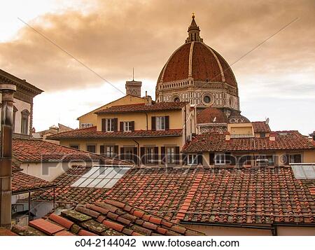 Stock Image - Europe, Italy, Tuscany, Florence, the cathedral. Fotosearch