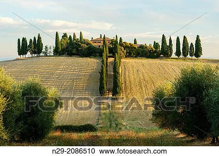 Europe, Italy, Tuscany, Val d? Orcia, September 2013, UNESCO World Heritage - cultural site. View Large Photo Image Stock Image - Europe, Italy, Tuscany, Val d? Orcia, September 2013, UNESCO World Heritage - cultural site.. Fotosearch