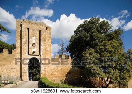 europe, italy, umbria, orvieto, albornoz fortress and rocca gate View Large Photo Image Stock Image - europe, italy, umbria, orvieto, albornoz fortress and rocca gate. Fotosearch