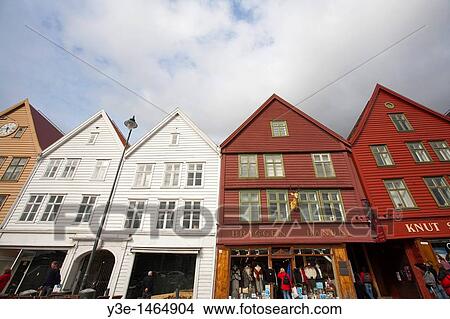 Europe, Norway, Hordaland, Bergen, Bryggen View Large Photo Image Picture - Europe, Norway, Hordaland, Bergen, Bryggen. Fotosearch