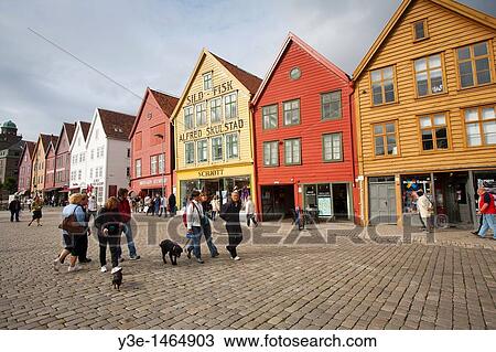 Europe, Norway, Hordaland, Bergen, Bryggen View Large Photo Image Stock Image - Europe, Norway, Hordaland, Bergen, Bryggen. Fotosearch