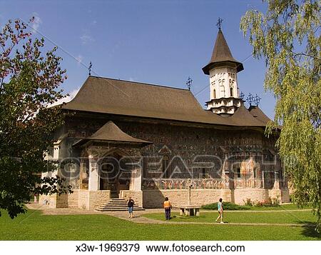 Stock Photo - europe, romania, bucovina, sucevita monastery, frescos.. Fotosearch