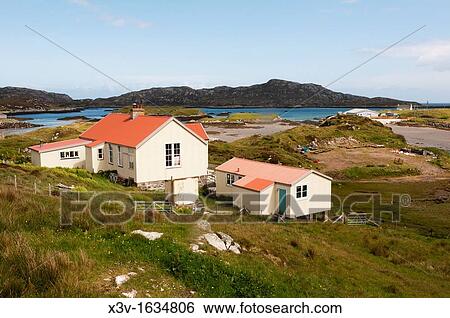 Europe, Scotland, Outer Hebrides, Grimsay - the small village of Kallin View Large Photo Image Stock Photograph - Europe, Scotland, Outer Hebrides, Grimsay - the small village of Kallin. Fotosearch