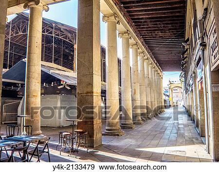 Stock Photo - Europe, Spain, Barcelon, boqueria market. Fotosearch