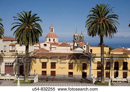 Stock Photography - Europe, Spain. Canary Islands. Tenerife. Old Town of La Orotava. Fotosearch