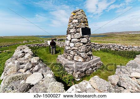 Europe, UK, Scotland, Outer Hebrides - a cairn marks the birthplace of Flora Macdonald on South Uist View Large Photo Image Stock Photo - Europe, UK, Scotland, Outer Hebrides - a cairn marks the birthplace of Flora Macdonald on South Uist. Fotosearch