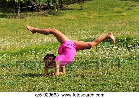 European youth doing gymnastics in a meadow in the Pyrenees View Large Photo Image Stock Image - European youth doing gymnastics in a meadow in the Pyrenees. Fotosearch