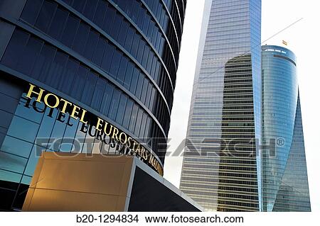 Eurostars Madrid Tower Hotel, CTBA, Cuatro Torres Business Area, Madrid, Spain. View Large Photo Image Picture - Eurostars Madrid Tower Hotel, CTBA, Cuatro Torres Business Area, Madrid, Spain.. Fotosearch