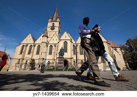 Evangelist Cathedral Sibiu, Transylvania, Romania, Europe View Large Photo Image Picture - Evangelist Cathedral Sibiu, Transylvania, Romania, Europe. Fotosearch