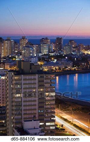 Evening aerial view, Punta del Este, Uruguay View Large Photo Image Stock Photograph - Evening aerial view, Punta del Este, Uruguay. Fotosearch