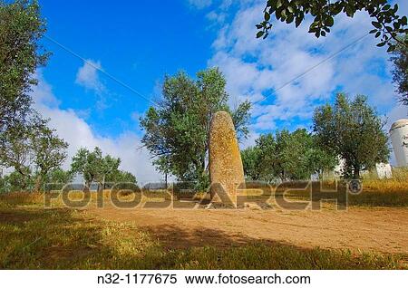 Evora, Menhir dos Almendres, Megalithic Site, Alto Alentejo, Portugal, Europe. View Large Photo Image Stock Photography - Evora, Menhir dos Almendres, Megalithic Site, Alto Alentejo, Portugal, Europe.. Fotosearch