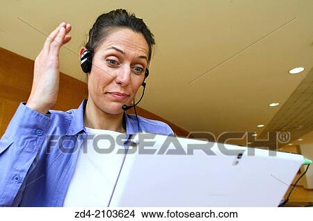 Picture - Executive with digital tablet. Fotosearch