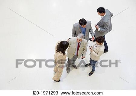 Stock Image - Executives at convention center, Business, Donostia, San Sebastian, Basque Country, Spain.. Fotosearch