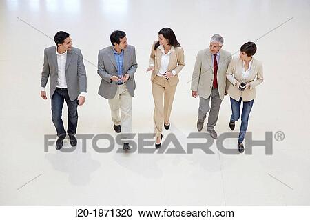 Stock Image - Executives at convention center, Business, Donostia, San Sebastian, Basque Country, Spain.. Fotosearch