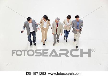 Stock Photo - Executives at convention center, Business, Donostia, San Sebastian, Basque Country, Spain.. Fotosearch