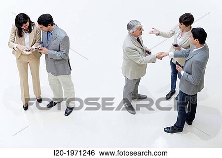 Stock Photograph - Executives at Convention Center, Business, Donostia, San Sebastian, Basque Country, Spain.. Fotosearch
