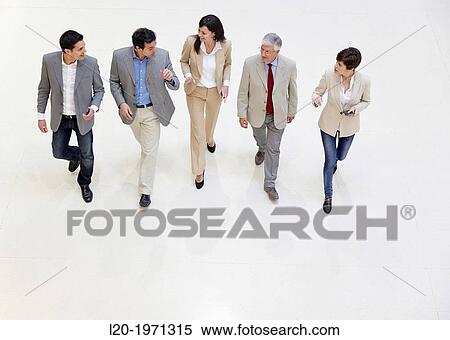 Stock Photography - Executives at convention center, Business, Donostia, San Sebastian, Basque Country, Spain.. Fotosearch