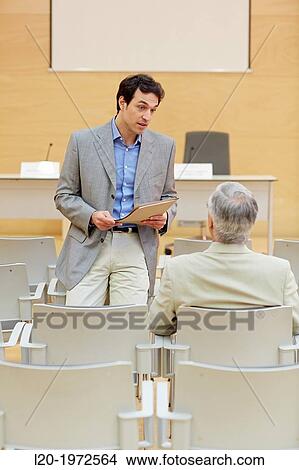 Picture - Executives at Convention Centre, Coaching, Business, Donostia, San Sebastian, Basque Country, Spain.. Fotosearch