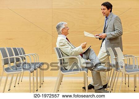 Stock Photo - Executives at Convention Centre, Coaching, Business, Donostia, San Sebastian, Basque Country, Spain.. Fotosearch