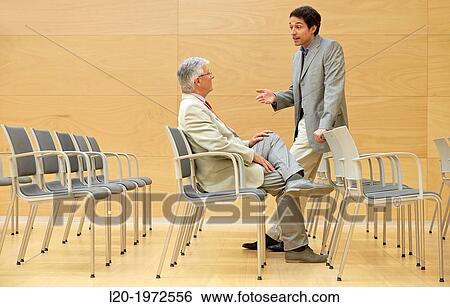 Stock Photograph - Executives at Convention Centre, Coaching, Business, Donostia, San Sebastian, Basque Country, Spain.. Fotosearch