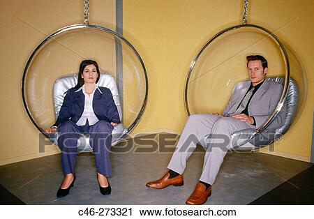 Executives sit in? Bubble Chairs? (designed by Eero Aarnio, 1968) View Large Photo Image Stock Image - Executives sit in? Bubble Chairs? (designed by Eero Aarnio, 1968). Fotosearch