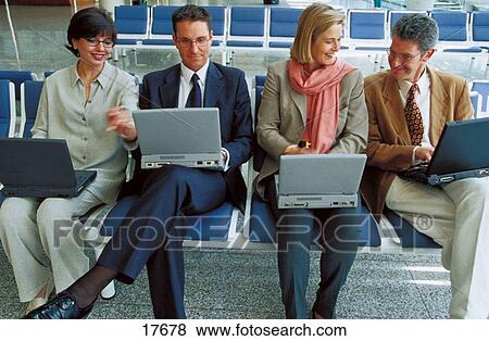 Executives with laptop computers View Large Photo Image Stock Photo - Executives with laptop computers. Fotosearch