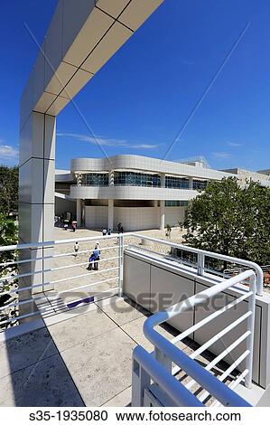 Exhibitions Pavilion in Getty Center. Los Angeles. California. USA. View Large Photo Image Stock Image - Exhibitions Pavilion in Getty Center. Los Angeles. California. USA.. Fotosearch