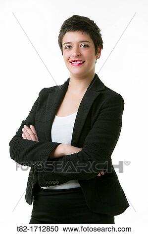 expression smiling young woman on a white background security View Large Photo Image Stock Image - expression smiling young woman on a white background security. Fotosearch