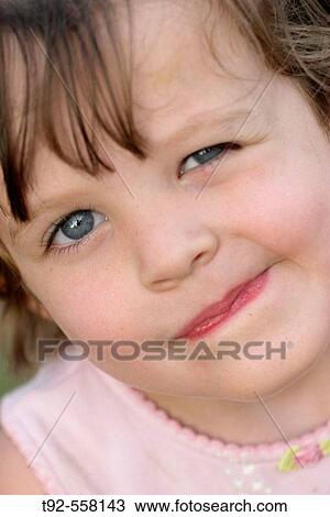 Expressive little girl, facial shot. View Large Photo Image Stock Image - Expressive little girl, facial shot.. Fotosearch