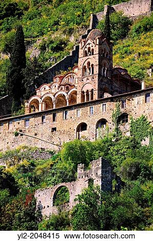 Exterior of the Byzantine Othodox monastery of Pantanassa, Mystras, Sparta, the Peloponnese, Greece. A UNESCO World Heritage Site. View Large Photo Image Stock Photography - Exterior of the Byzantine Othodox monastery of Pantanassa, Mystras, Sparta, the Peloponnese, Greece. A UNESCO World Heritage Site.. Fotosearch