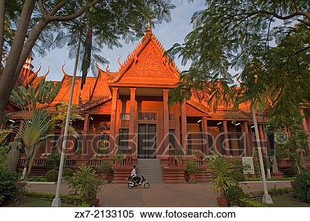 Stock Photography - Exterior of the National Museum. Phnom Penh.. Fotosearch