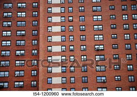 Exterior wall of an apartment block in New York View Large Photo Image Stock Image - Exterior wall of an apartment block in New York. Fotosearch