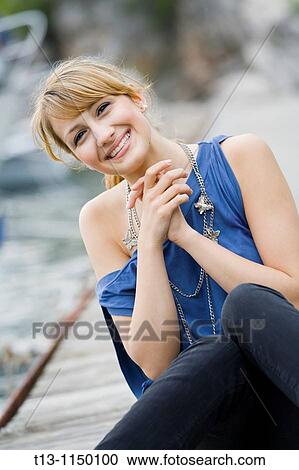 Extremely happy young woman View Large Photo Image Stock Image - Extremely happy young woman. Fotosearch