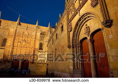 Fa? ade. Hospital del Estudio. University of Salamanca. Salamanca. Spain View Large Photo Image Stock Photo - Fa? ade. Hospital del Estudio. University of Salamanca. Salamanca. Spain. Fotosearch