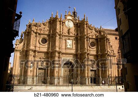 Fa? ade of the cathedral of Guadix. Granada. Spain. View Large Photo Image Stock Image - Fa? ade of the cathedral of Guadix. Granada. Spain.. Fotosearch