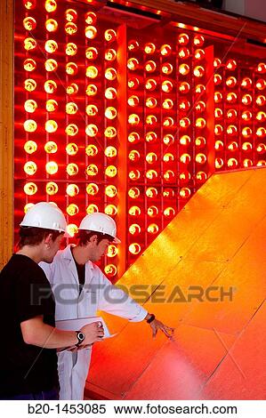 Stock Photography - Fa? ade, study of the resistance to temperature contrasts, Technology Research Center, Tecnalia Construction, CIDEMCO-Tecnalia Research & Innovation, development of new products and innovative solutions through research and innovation. Fotosearch