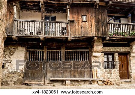 Facade of house Traditional architecture of Barcena Mayor Village, Cantabria, Spain View Large Photo Image Stock Image - Facade of house Traditional architecture of Barcena Mayor Village, Cantabria, Spain. Fotosearch