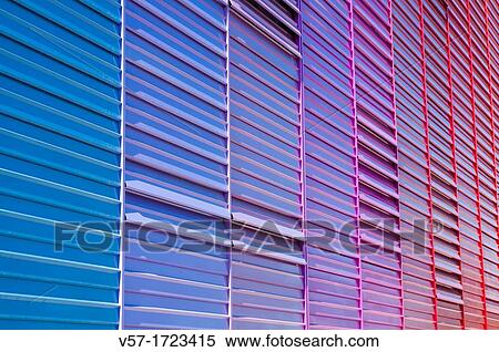 Stock Photography - Facade of modern building. PAU Carabanchel, Madrid, Spain.. Fotosearch