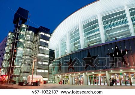 Facade of Palacio de los Deportes, night view. Madrid, Spain. View Large Photo Image Stock Photo - Facade of Palacio de los Deportes, night view. Madrid, Spain.. Fotosearch
