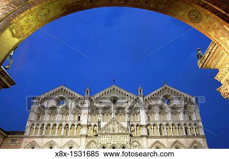 Stock Photography - Facade of San Giorgio's cathedral, Ferrara, Italy. Fotosearch