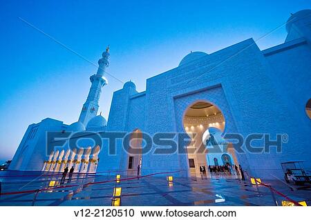facade of Sheikh Zayed Mosque, Abu Dhabi, United Arab Emirate View Large Photo Image Stock Image - facade of Sheikh Zayed Mosque, Abu Dhabi, United Arab Emirate. Fotosearch